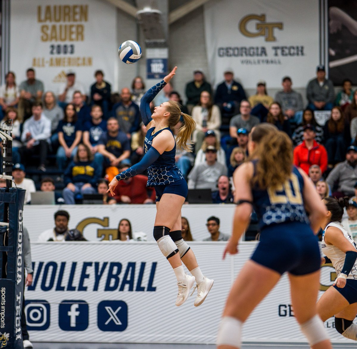 GTVolleyball's tweet photo. Another trip around the sun, another year of greatness ahead 🎂

Help us in wishing Anna a very Happy Birthday! 

#StingEm × #PointTech 🐝 https://t.co/tz07VUFuh9