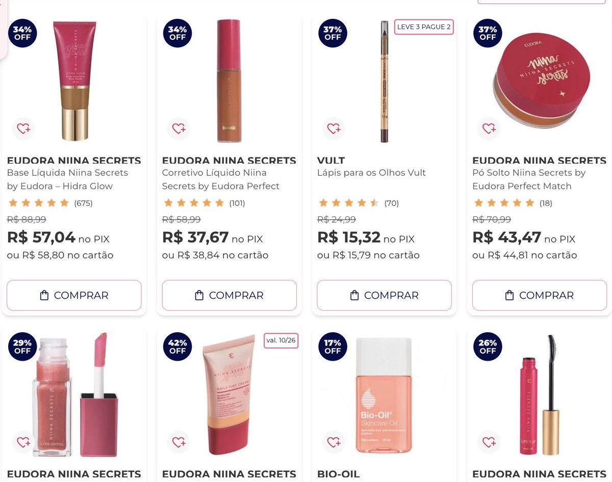 garimponline's tweet photo. AMIGA CORREEE!!!
OLHA ESSA OPORTUNIDADE INCRÍVEL: 

👉 GANHE COFFRET GRÁTIS NAS COMPRAS DA SELEÇÃO ACIMA DE R$89!!! 

Você compra seus produtinhos e ainda leva GRÁTIS o presente do seu pai! 
Sério, é muita economia! 
Isso que chamo de Girls Math🫰

🛍️ https://t.co/VMUuwth9g2 https://t.co/I9sH19MK84