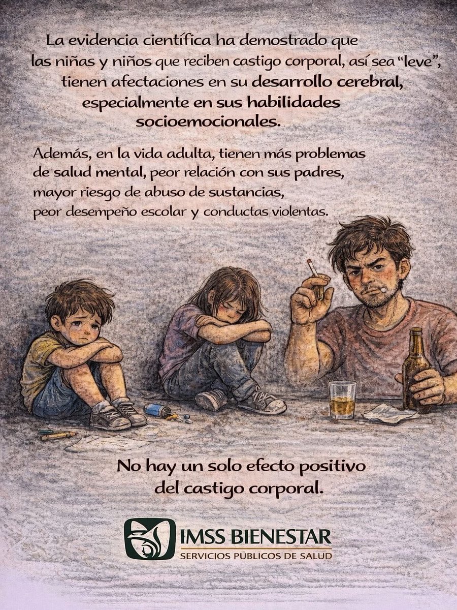 SipinnaSlp's tweet photo. SIPINNA te informa 🌟

¿Sabes qué es el castigo corporal? 

Conoce las repercusiones que puede tener en el desarrollo y bienestar de niñas, niños y adolescentes 👶🏻👧🏻👦🏻

#DerechosdeNNA
#PotosíSinLímites
#SIPINNASLP
#SomosSIPINNA #RicardoGallardo https://t.co/T0XxVAa7G2