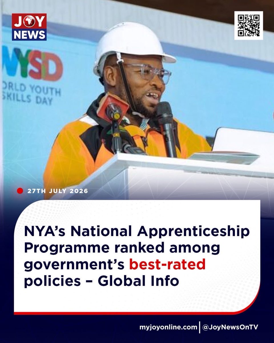 Aufaruk199's tweet photo. *NYA’s National Apprenticeship Programme ranked among government’s best rated policies - Global Info* https://t.co/pnIgv9SJqC