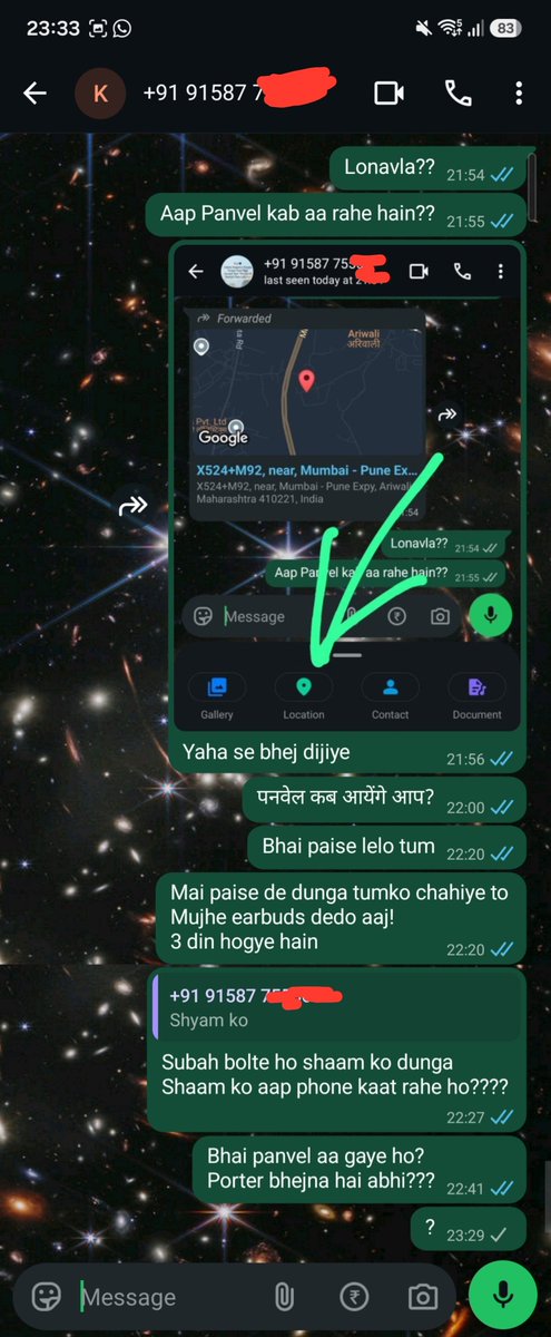 kanik_pathak's tweet photo. @rapidoapp_ @jagograhakjago @MumbaiPolice Tweet 16:
Reply I got fro. RAPIDO for 10+ times even after sharing the correct number they never tried to contact real number rather the one WRONG NUMBER in their system!
#rapidoScam
Not sharing number of driver here if needed pls DM https://t.co/Mxk4ThrQtk