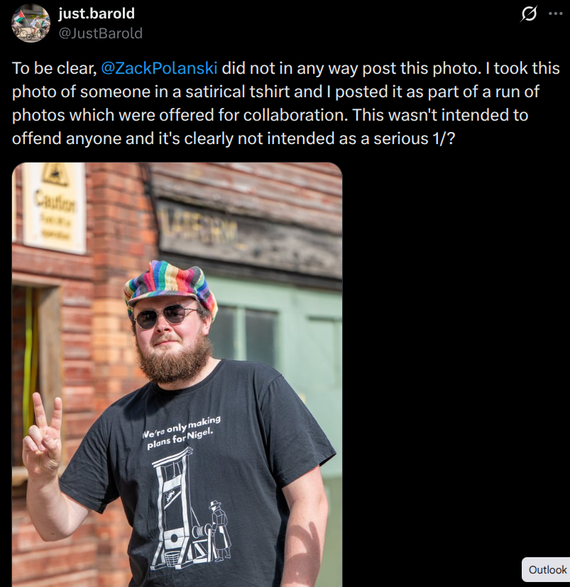 carl_stein_'s tweet photo. @ZiaYusufUK If the image is harmful, why are raising it's profile?

It would have gone into obscurity if you'd done nothing.

So you're either an idiot, or you know it's harmless and you're playing the victim as usual. 

Everyone: this is the fully story that Reform is omitting: https://t.co/uzSrUWK2wH