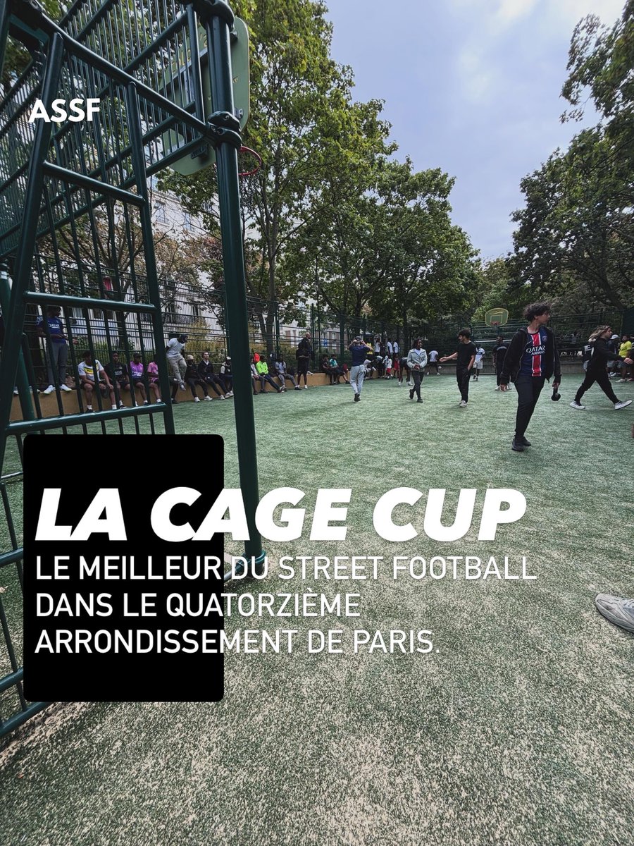ASSFOOTBALLcom's tweet photo. La Cage Cup 🏆
Paris 14 ça joue ✨
#ASSF #LaCageCup #StreetFootball #Paris https://t.co/5iUA33odEI