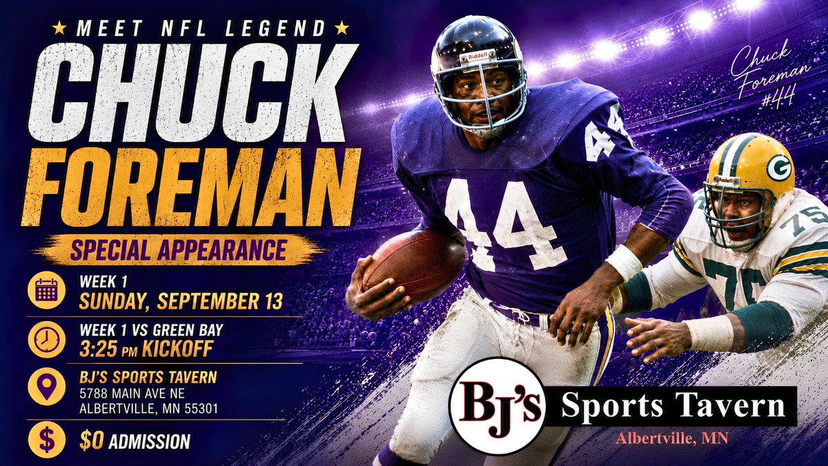 Chuck Foreman tweet media