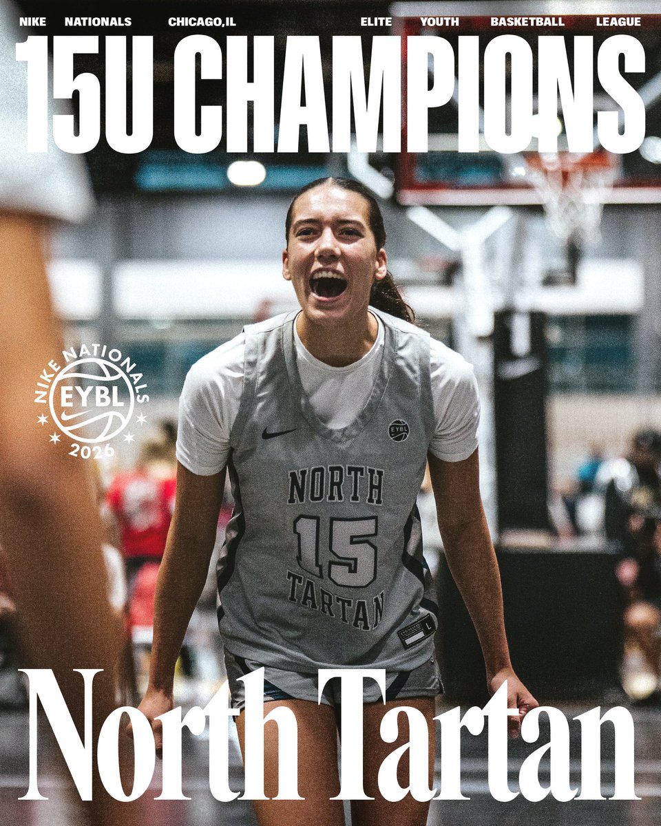 NikeGirlsEYBL's tweet photo. Congratulations to our 15u EYBL Champions @NorthTartan. 🏆 

#2026EYBL | #NikeNationals https://t.co/etAIUnDzCM