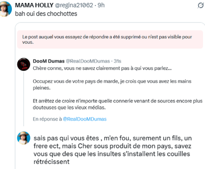 Pigeon_Stp's tweet photo. @maximtg93 @frankdedomiseur Montre nous alors que tu n’es pas un politicien beige et que le PCQ ne te muselle pas:

Si on te présentait ce genre de commentaire provenant d’un de tes opposants dans Pointe-aux-Trembles, tu en ferais quoi? 
Tu tiens ça mort? https://t.co/SuYhUJ7Ra0