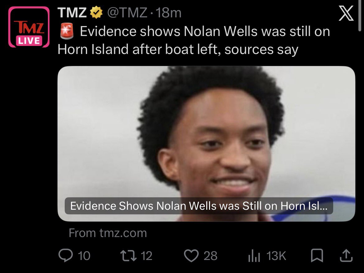 leeward's tweet photo. @jamslw3656 @RoyIsThaTruth No they wanted there to be a murder then a cover up from authorities but there is no murder and if there is a cover up it was from the kids not authorities anyway according to sources he was seen on the island after the boat left meaning that audio is wrong https://t.co/69r8k7uKb7