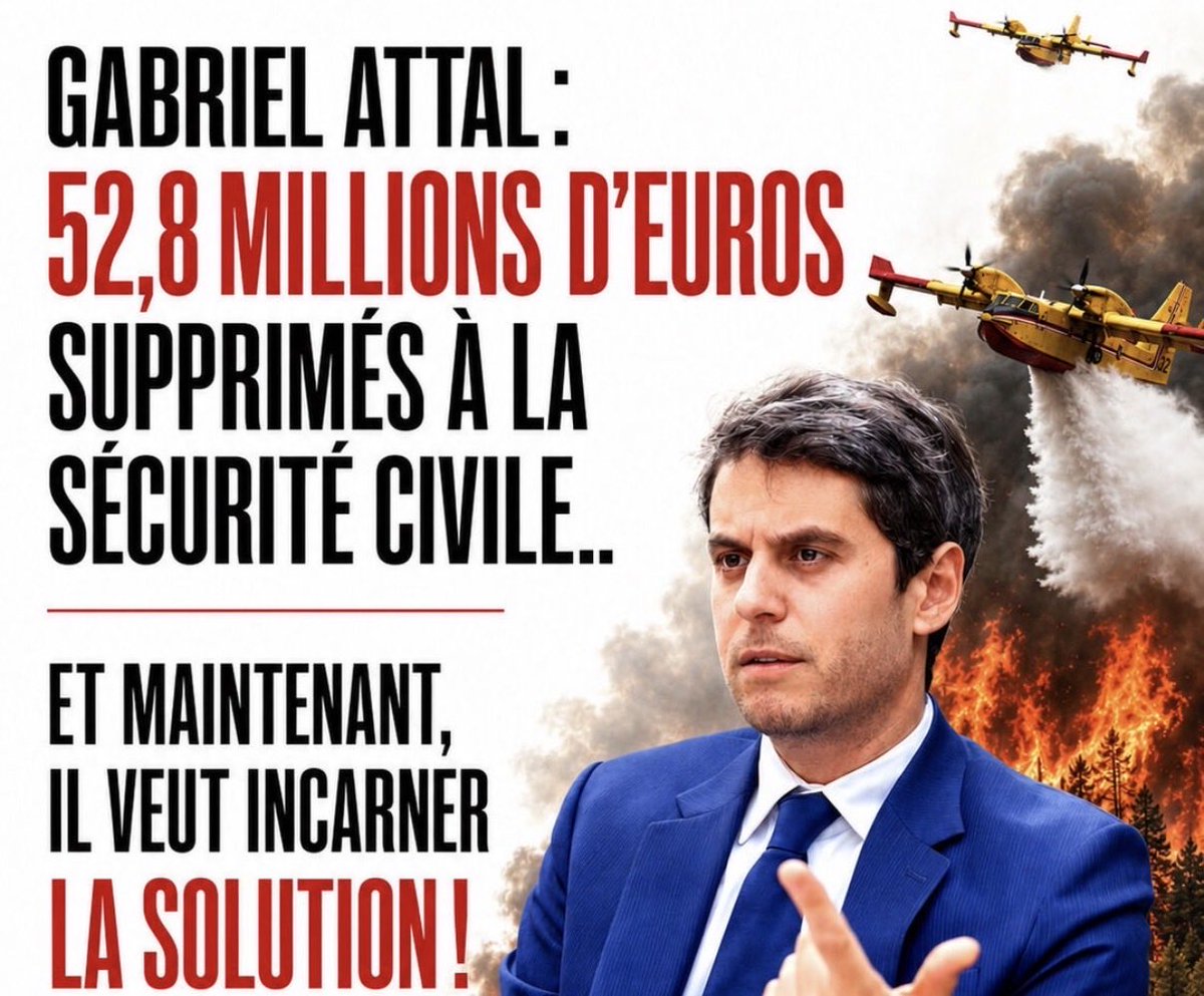 MarcAVERSENQ's tweet photo. @GabrielAttal, il serait bon de ne plus vous présenter à la présidentielle 
@CNEWS @BFMPolitique https://t.co/yVv5nOjGJ7