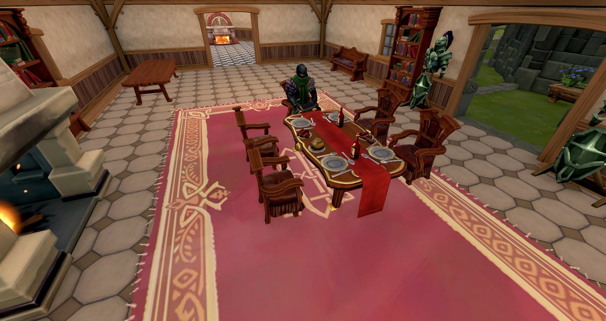 Mavrick882's tweet photo. Golden Gnomes season already? I haven't had much time for art this year but please consider me for the Best RuneScape Homestead category! https://t.co/XVAOZzqMgp