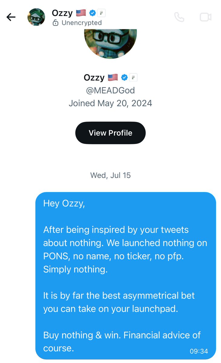 nothingRBHD's tweet photo. . @MEADGod we are still waiting upon a message back.

Kindly, take a look at the most asymmetrical bet you can take on your launchpad. https://t.co/E2gqQ1V1QB