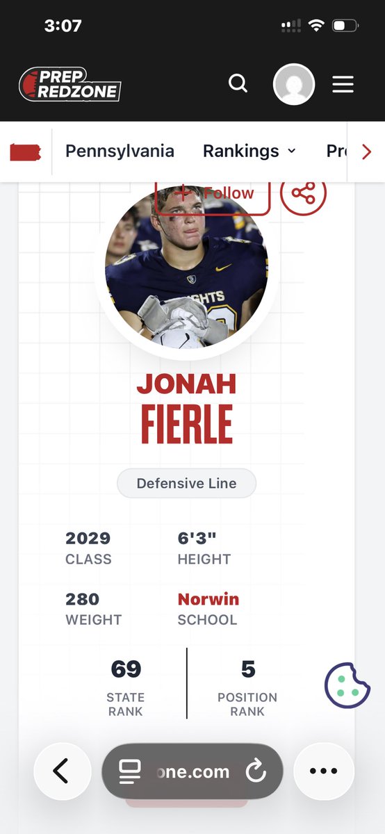 JFierle4838's tweet photo. Thanks to @PRZVicCastillo I have been ranked #5 D-lineman in Pennsylvania! Can’t wait to start the season off soon and prove myself🚨🚨🚨 @CoachMBrown1 @nssaspeed @Amish_Rebel @NorwinFB @NorwinFBallNtwk https://t.co/Oij60XLy8d