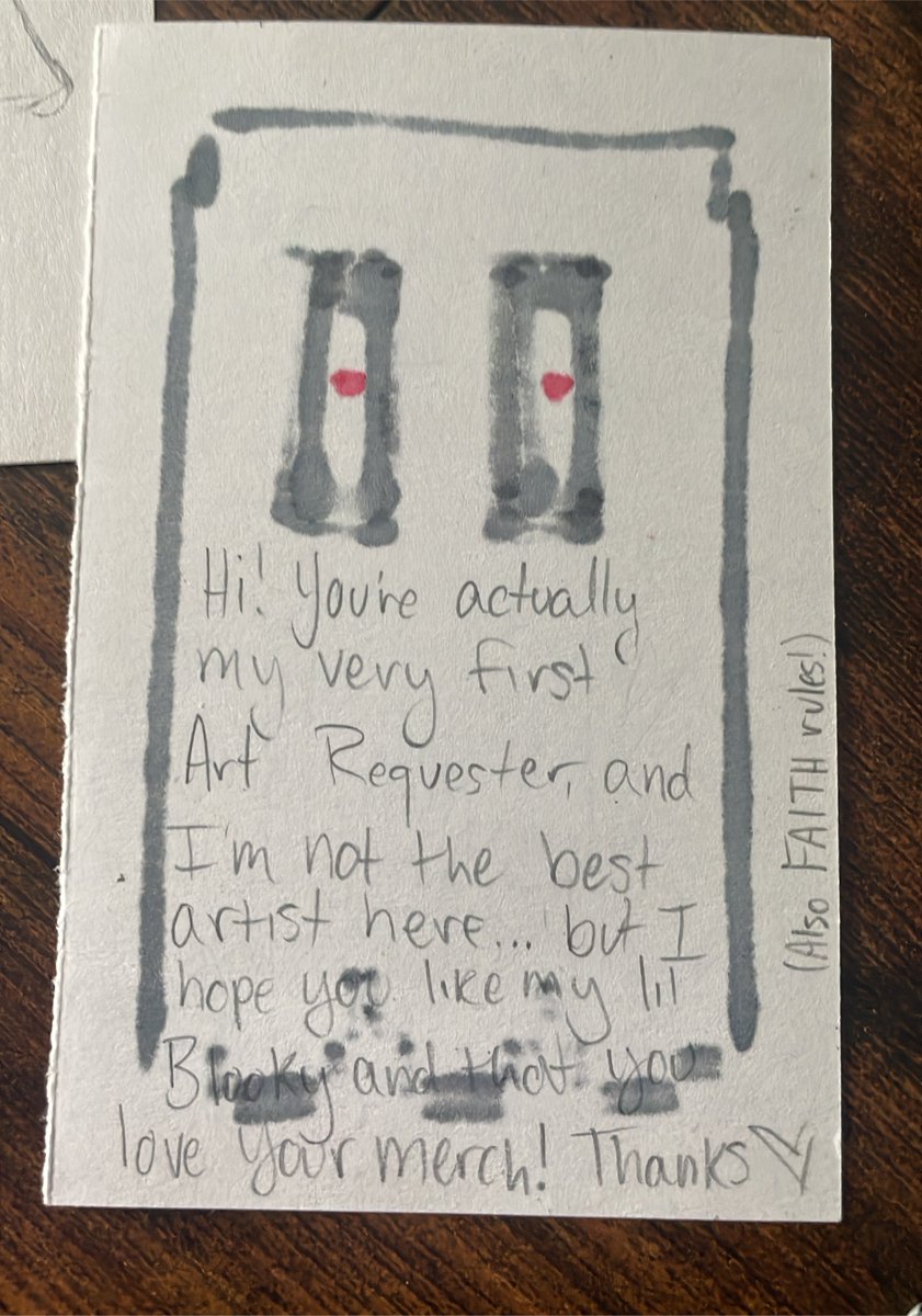 03RhomBoss's tweet photo. Thank you to the @Fangamer employee who put a cute doodle like I requested with my order! 🥹 (idk if the spamtom sticker was intentional with my shot glass or just luck but is much appreciated) i will be requesting again with future orders! https://t.co/xv6Vsv3ZBV
