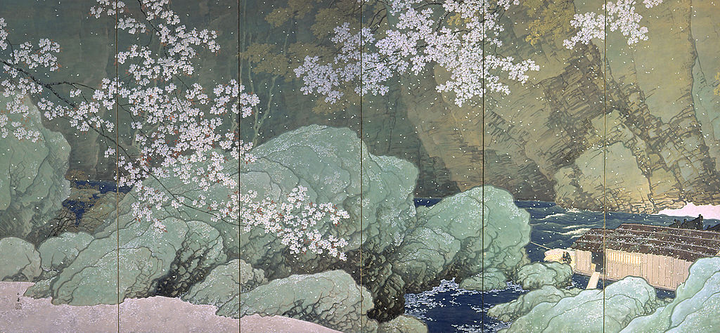 JapanTraCul's tweet photo. Parting Spring, by Kawai Gyokudo, 1916 https://t.co/C1tAEcan5R