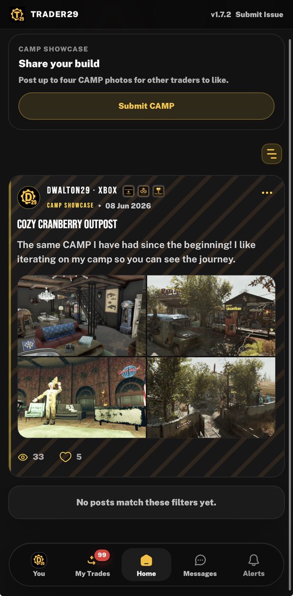 dwalton_29's tweet photo. Showcase your  #Fallout76 C.A.M.P creativity on Trader29.

Web/iOS - https://t.co/iKqXAjyAh3
Android App - https://t.co/UlZHpt6mSi https://t.co/dOjqDVs6uP
