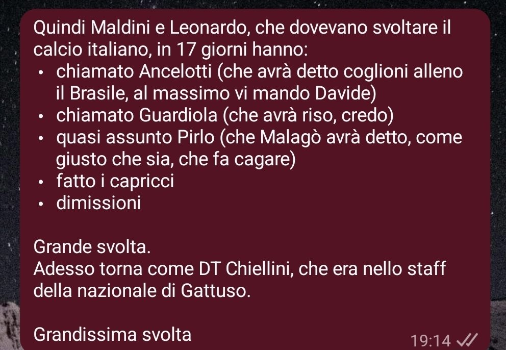 Fabio_Operto's tweet photo. @Andre_Dalma Stesso pensiero, scritto prima su WA agli amici https://t.co/fU0BaeSjGo