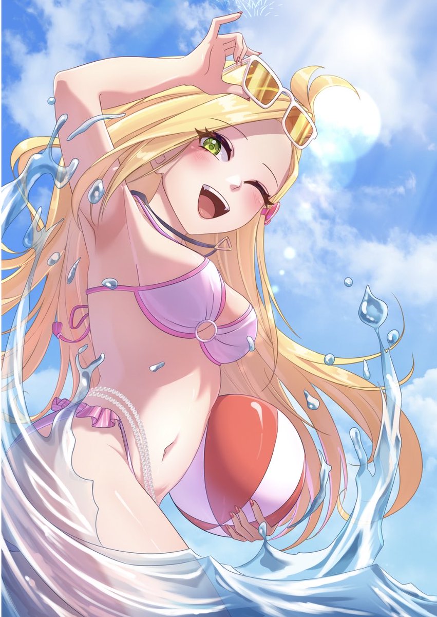 CakeGameLady's tweet photo. Chasing sunshine and making waves~ 🌊🏖️

🎨 @altaluna24 | #CakedGoods https://t.co/GJeXLdEDOK