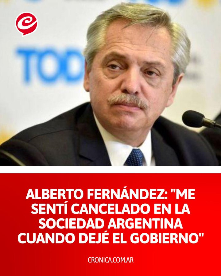 abrilcba_'s tweet photo. Dice Alberto que se sintió cancelado cuando dejó de ser presidente. Y qué esperaba, un premio por ser el peor presidente de la historia? Pedazo de lacra https://t.co/IBw77QN9zQ