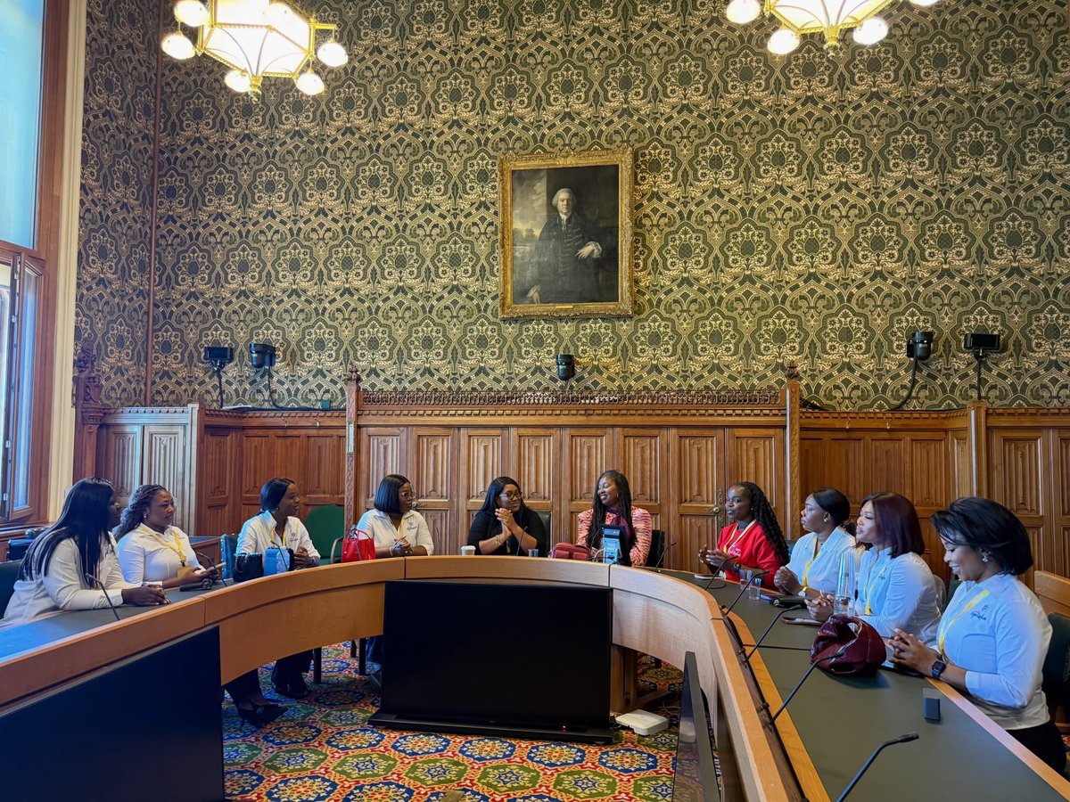 npployalladies's tweet photo. A Ghanaian girl’s dream is valid. 🇬🇭💙
Today, NPP Loyal Ladies met British MPs Bell Ribeiro-Addy and Dawn Butler at the House of Commons. It was a powerful reminder that leadership knows no borders.
#NPPLoyalLadies #EveryLadyALeader #WomenWhoLead #HouseOfCommons https://t.co/UsofV9zJxt