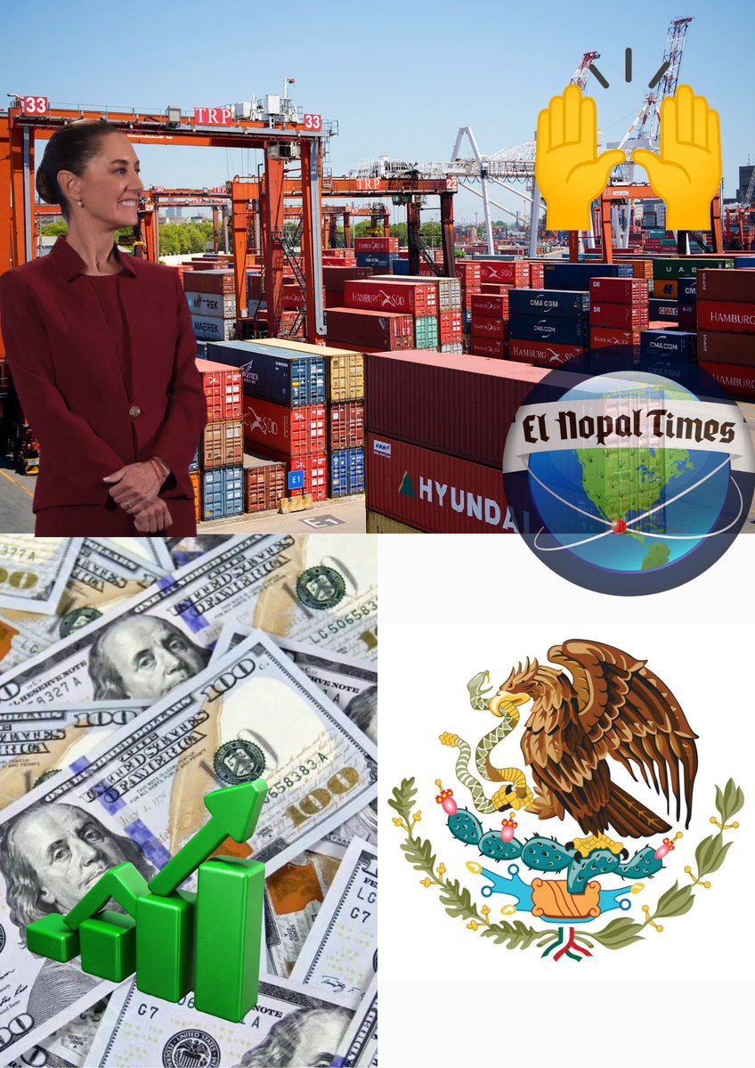 ElNopalTimes's tweet photo. 🚨 MÉXICO ROMPE RÉCORD: 389 MIL MILLONES DE DÓLARES EN EXPORTACIONES Y CRECIMIENTO DE 24.6% 🇲🇽📈

México alcanzó un nuevo máximo histórico en comercio exterior durante el primer semestre de 2026, al registrar exportaciones por 389 mil 723 millones de dólares, un crecimiento anual de 24.6%, de acuerdo con cifras del INEGI.

🏭 El principal impulso provino de las exportaciones manufactureras, que sumaron 355 mil 901.5 millones de dólares, un incremento de 25.8% respecto al mismo periodo de 2025.

💻 Las manufacturas no automotrices fueron el motor del crecimiento, con ventas por 263 mil 643.8 millones de dólares y un aumento de 37.6%, impulsadas por la fuerte demanda de productos electrónicos, equipos de cómputo y tecnología en Estados Unidos.

🚗 Por su parte, las exportaciones automotrices alcanzaron 92 mil 257.6 millones de dólares, con un crecimiento de 1% en comparación con el año anterior.

🇺🇸 Estados Unidos se mantuvo como el principal destino de las exportaciones mexicanas, concentrando el 84.16% de las ventas no petroleras. Además, las exportaciones dirigidas a ese mercado crecieron 35.8%, mientras que las enviadas al resto del mundo aumentaron 25%.

📦 En materia de importaciones, México registró compras al exterior por 379 mil 866 millones de dólares, un incremento anual de 22%.

💰 Gracias al dinamismo comercial, la balanza comercial acumuló un superávit de 9 mil 857 millones de dólares entre enero y junio de 2026, muy superior a los mil 433 millones registrados en el mismo periodo del año pasado.

📊 Tan solo en junio, las exportaciones alcanzaron un récord mensual de 72 mil 551 millones de dólares, mientras que el superávit comercial del mes fue de 4 mil 90 millones de dólares.

✅ Los resultados reflejan el fortalecimiento del sector exportador mexicano y la creciente demanda internacional por los productos manufacturados del país, consolidando a México como uno de los principales socios comerciales de América del Norte.