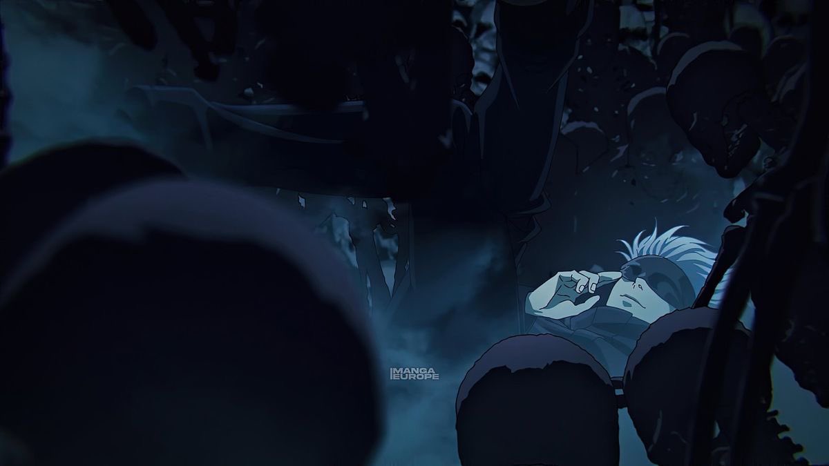 Flicker0x1's tweet photo. How did Gojo survive months inside the Prison Realm without food, water, or even a bath? Is there an explanation for this? https://t.co/VFAmDga7d6