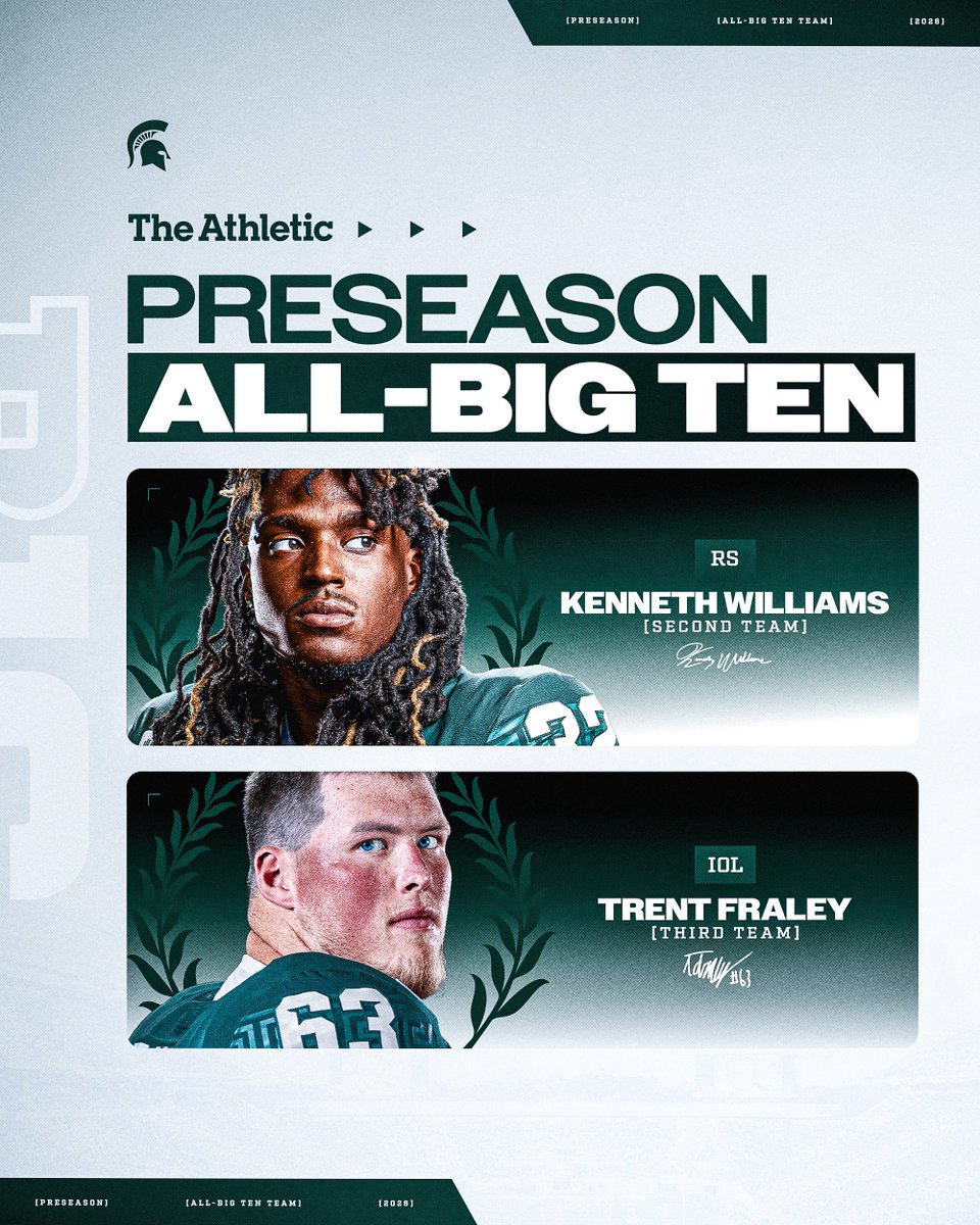 MSU_Football's tweet photo. Among the B1G’s best 👏 https://t.co/2vmXIXKp0B