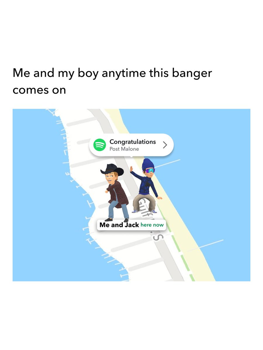 Snapchat's tweet photo. not us checking snap map and seeing y’all vibing on an island 🤣

connect your @spotify see what friends are listening to in real time https://t.co/dQShUUNLDY