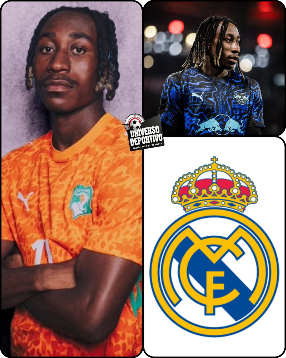 UnivDepo's tweet photo. ‼️Yan Diomandé está cerca de convertirse en nuevo jugador del Real Madrid‼️🔜

💰 La transacción podria alcanzar los 135 M€.
✍️ Firmaría contrato hasta Junio de 2031.

#realmadrid #YanDiomande #LaLiga https://t.co/HehO7rbLgx