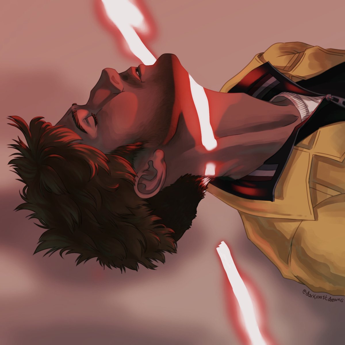 Darkroastdreams's tweet photo. I’m sure the has been done before but I saw the reference (in replies) and had to draw it with Grace and the Petrova Line. #projecthailmaryfanart https://t.co/7mZI8Aojew