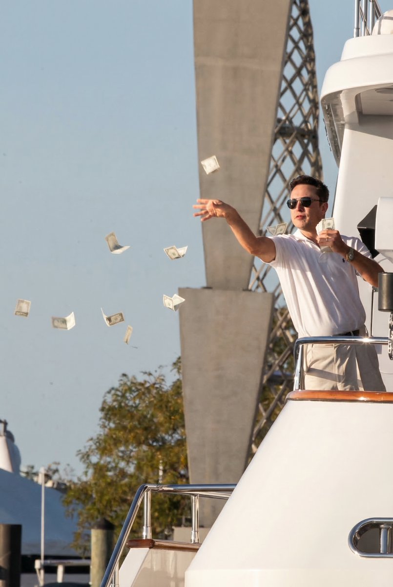 hubert_adjetey's tweet photo. We put Elon in the Wolf of Wall Street.

Every scene, every extra, every dollar bill, generated by AI.

This is what happens when prompts replace production budgets.

Built with Nano Banana Pro + Kling.

DM "Future" for the prompt + workflow https://t.co/oQNPkw0JOU