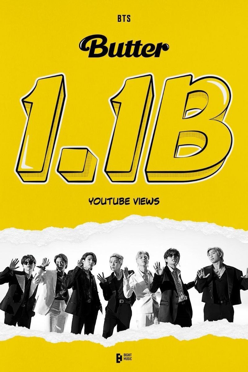 Mikro_Mxco's tweet photo. En Youtube  "Butter" de #BTS supera los 1.1 Billones de vistas.

▪️ https://t.co/OnqAZxKhbl

#BTS​ #방탄소년단​ #BTS_Butter https://t.co/RuzBwMPrG9