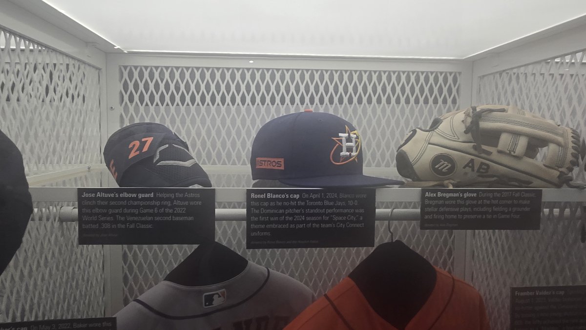 longhorndave's tweet photo. It's always fun to track down Astros historical artifacts, here's some from Dubon, Ronel, Omar Lopez, and Dusty Baker (in the flesh) #HOFWKND ⚾ 🧵 https://t.co/vcwT9VmML9