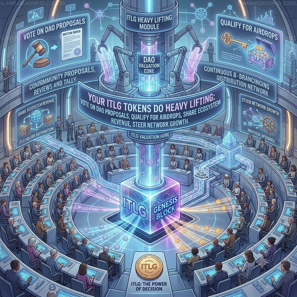 BiruEgn's tweet photo. Your ITLG tokens do heavy lifting:
• Vote on DAO proposals
• Qualify for airdrops
• Share ecosystem revenue
• Steer network growth  #InterLink #ITLG #ITL https://t.co/UszBNpTuNf