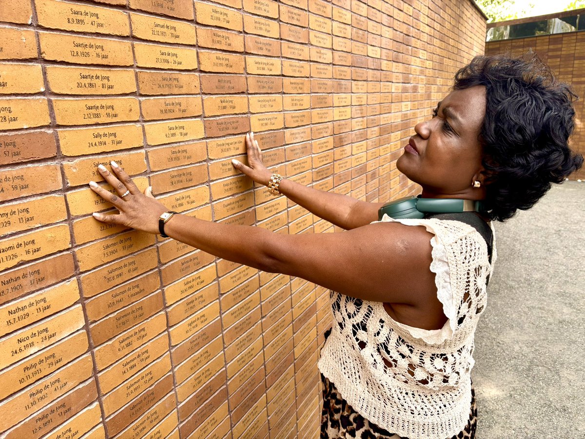 DKAYEMBE's tweet photo. #Genocost2026 As we enter the last week before the Congolese Genocide Memorial Day, I reflect on my last week's visit to Amsterdam to the National Holocaust Names Memorial, where thousands of Jews, Roma and Sinti victims lost their lives. I spent an hour in the memorial park thinking of the 7 million victims of the Congolese genocide yet to be recognised. My profound sympathies to those who lost their lives during the #Holocaust, as I call people around the world to remember the victims of the #Genocost this August 2nd. @Genocost @kam_kongo @DeboraK_RDC @MamboKinsengwa @Yakil @FullOptionscio 
 #tokobosanabangote .