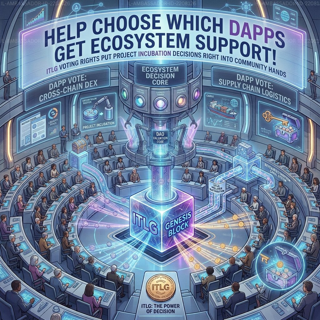 BiruEgn's tweet photo. Help choose which dApps get ecosystem support! ITLG voting rights put project incubation decisions right into community hands. #InterLink #ITLG #ITL https://t.co/hsYTZOprjy