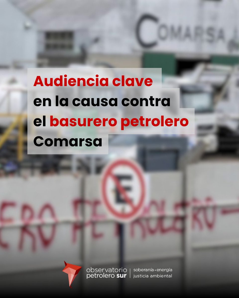 op_sur's tweet photo. #Comarsa | Desde el 10 de agosto y en varias audiencias sucesivas, un juez evaluará y resolverá si el dueño y dos exgerentes del basurero petrolero son llevados a juicio acusados por contaminación peligrosa para la salud pública y administración fraudulenta 🛢️ https://t.co/KNKl5K0GIS