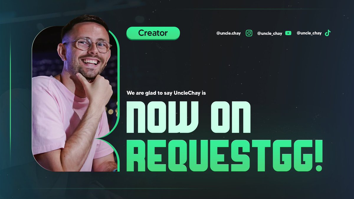 playrequestgg's tweet photo. The Rocket League tournament goat @Uncle_Chay, has arrived on RequestGG!

Book gaming sessions with your favorite pros, streamers, and creators today - Link in bio 💻 https://t.co/2KAzg6RkKA
