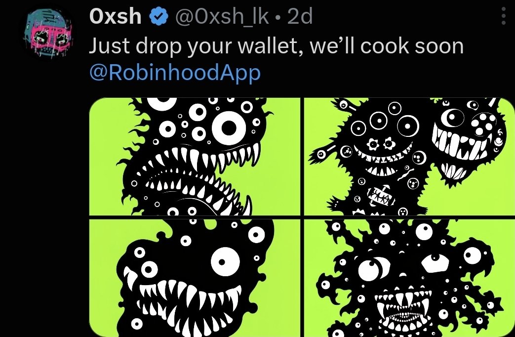 MontiMania's tweet photo. If you see this launching on RobinHood, do not mint! 🚩

@0xsh_lk is a serial scammer, and this art is stolen from @sicKo_77 https://t.co/1VCPfoKbpm