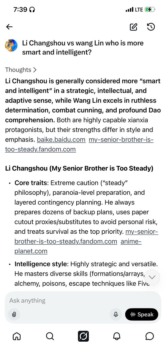 KAANEED505's tweet photo. @FujaAbdull Told you and it’s not like I haven’t watched renegade immortal, I have watched both and I have seen Li Changshou being more smarter since he’s dealing with people from mythology pantheon if you watch the Donghua you will see it https://t.co/ljhLAg7P8v