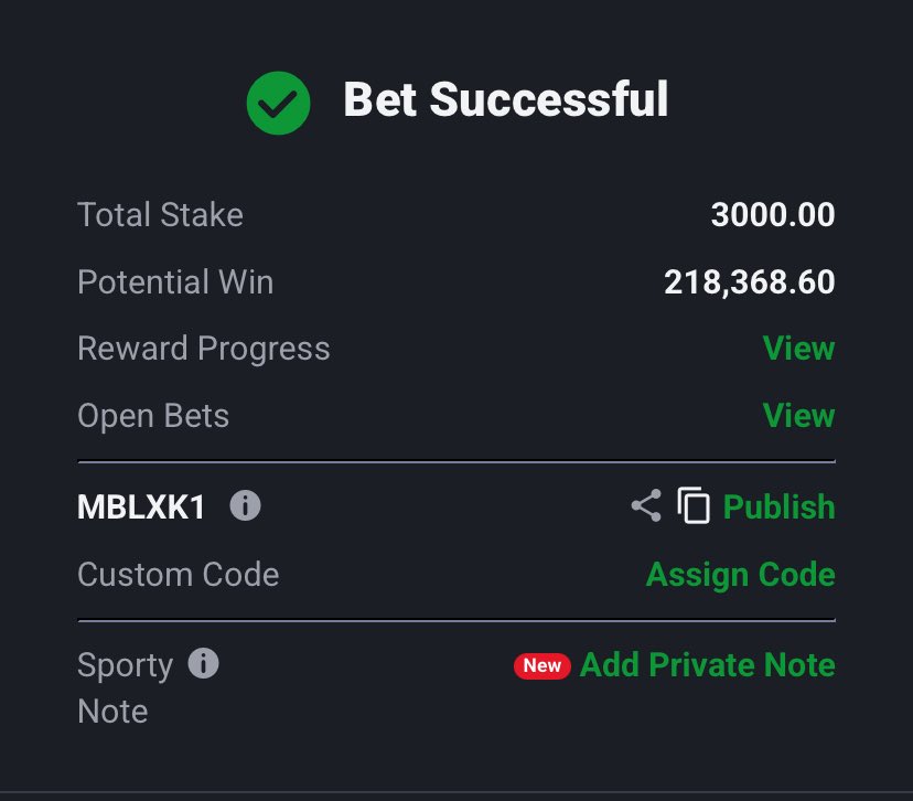 SoSetGaffer's tweet photo. MBLXK1 Boom🔥🔥🔥
#sportybet #bet https://t.co/TcFSQcaVTU
