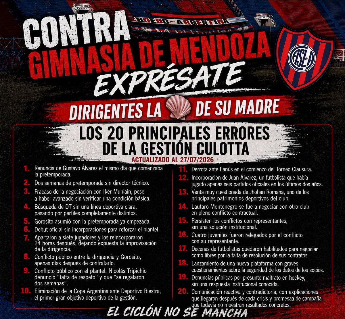 PolemicaEnCasla's tweet photo. No alcanza con quejarse entre amigos o en redes. Mañana es el momento de levantar la voz. https://t.co/Q188UMuSA7