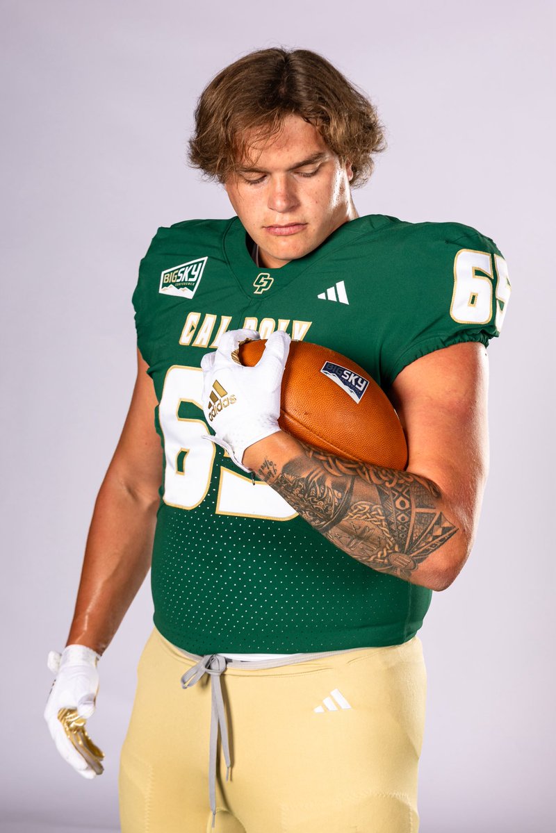 calpolyfootball's tweet photo. Big Sky media day 📸 🟢 &amp; 🟡 version

#RideHigh https://t.co/wAL91BOZfJ