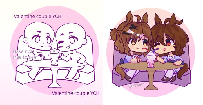 Bel__ze's tweet photo. Hola, tengo esta comisión ych a 12 dolares. Dibujo todo tipo de parejas, incluyendo #yumeship, ocs, canon y furry 

#yumetwt https://t.co/pQ0NGIWmK0