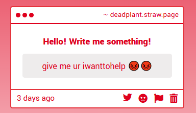 🌱dead plant (construction tomorrow!!!!!) tweet media