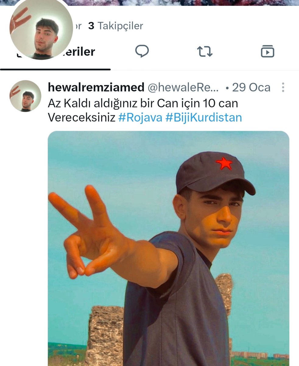 fakten1453's tweet photo. Sayın Adalet Bakanlığı ve İçişleri Bakanlığı yetkilileri: 

Aşağıdaki or**spu evladı HIRT'ı alıp yargılasanız süreç zarar mı görür? 

Şehitlerimize hakaret ediyor. 
Askerlerimizi Şehit etmekten bahsediyor @hewaleRemzi isimli bu p!ç.. 

Tutuklanması için illa hükümet karşıtı bir söylem mi yapması gerekiyor, PKK'lı bir orspu çocuğu olması yetmez mi?