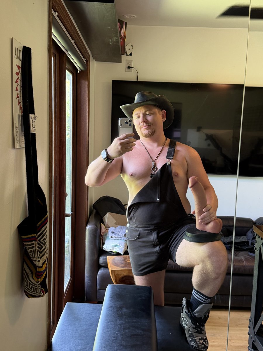 RottyKato's tweet photo. Ride’em Cowboy 

#cowboy #overalls #gay #gaycowboy #lgbt https://t.co/dhGRny2JNu