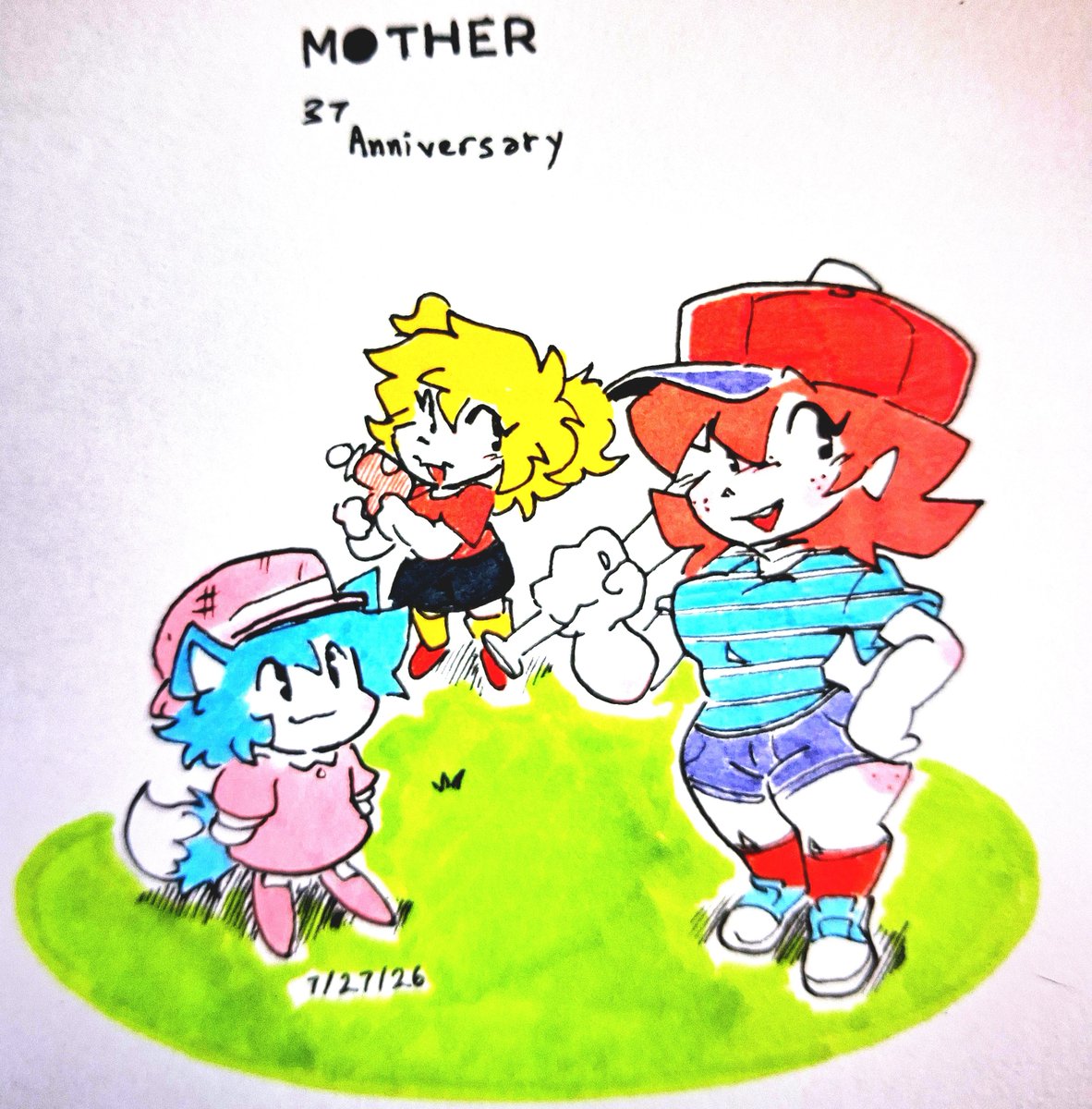 fpt2007's tweet photo. 『MOTHER』シリーズ、37周年おめでとうございます！🎉❤️

『MOTHER』の存在なくして、『FATHER: PSYCHIX TRILOGY』は今の形にはなっていなかったでしょう。私たちや数多くの人々にインスピレーションを与えてくださり、本当にありがとうございます。

#MOTHER37th #motherseries #fatherpsychixtrilogy https://t.co/aK1ys4ms5b