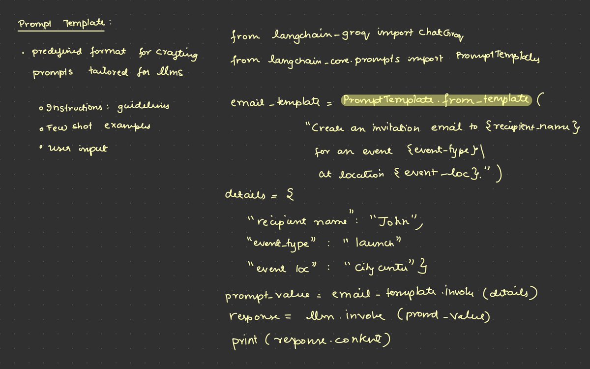 kavmlstuff's tweet photo. Lang chain part (1/3)
#Ai #LearningDiary https://t.co/e0lDdk7kOU