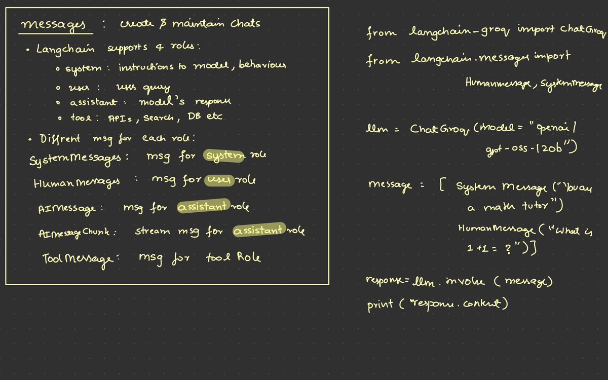 kavmlstuff's tweet photo. Lang chain part (1/3)
#Ai #LearningDiary https://t.co/e0lDdk7kOU