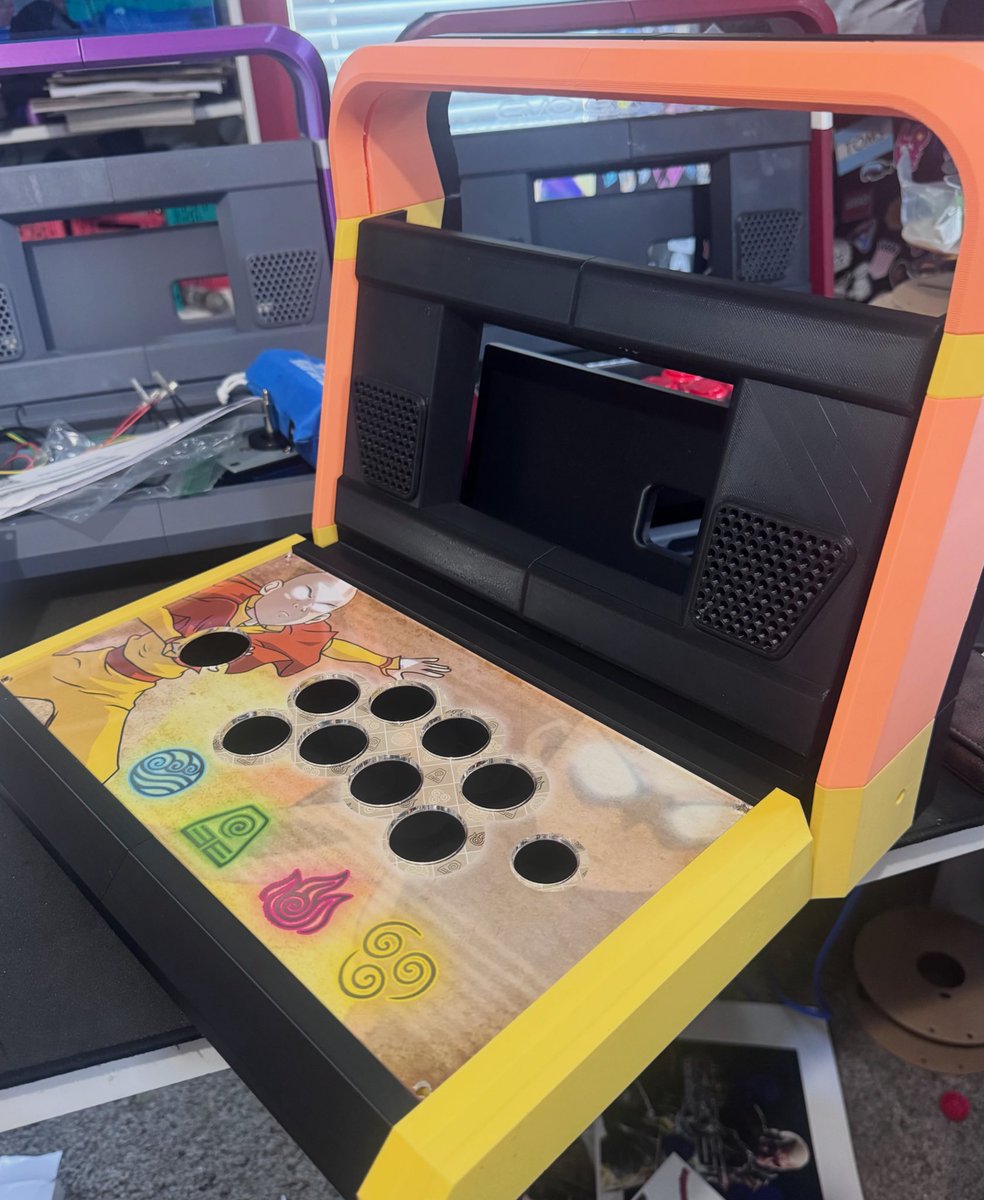 MDSoul's tweet photo. Almost done 

The first custom Khepri Pocket Cab is taking shape… 🔥

This Avatar Legends build is still in progress, but I couldn’t wait to show it off.

Every Pocket Cab is going to have its own personality, and this one is already looking like it belongs in the Four Nations.

More updates soon. 👀

Which nation are you choosing?

#AvatarLegends #FGC #FightStick #ArcadeStick #SteamDeck #3DPrinting #Gaming #KhepriPocketCab
