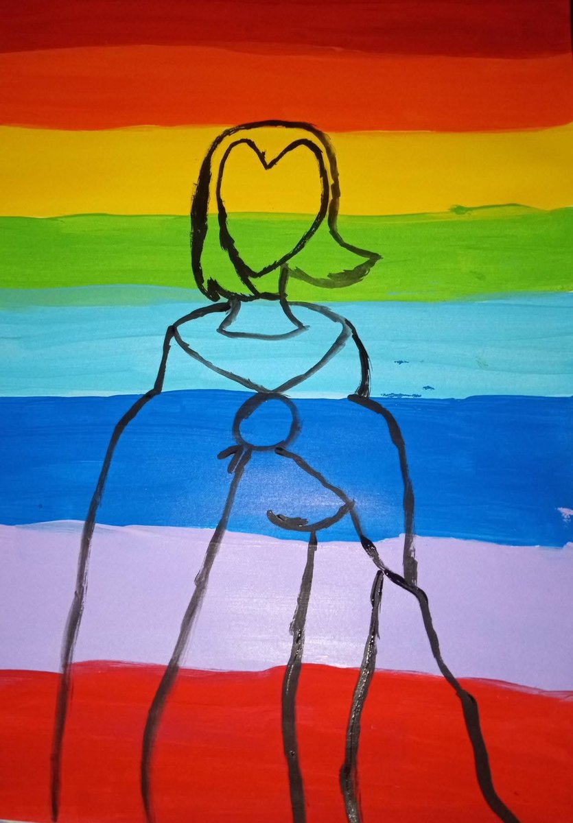 YouTubeFreak35's tweet photo. Throwback to when I painted Raven for Pride Month! 🙂😊🌈 #art #lgbtq https://t.co/ckOilvFpcM